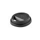 Black PET Plastic Paper Cup Lids 62mm 73mm Size For Coffee Cup