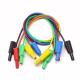 Silicone Rubber Multimeter Test Leads Multicolor 32A With Banana Plug