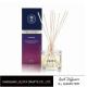 Clear bottle reed diffuser with natural color stick and colorful box