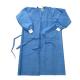 Anti Virus Plastic Disposable Gown , Full Back Plastic Medical Gown