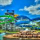 Fiberglass Water Slides Park Games Spiral Slides Water Park Equipment