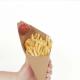 Pe Coated French Fries Paper Disposable Cone Cups Kraft Paper Box With Sauce