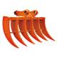 Customized Excavator Brush Rake , Simple Installation Land Rake For Excavator