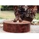 Eco Friendly Attractive Garden Heating Corten Steel Fire Pit Round Shape 