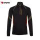 Long Sleeve Custom Fishing Jerseys Stand Collar Zipper Front Dry Fit Polyester Material