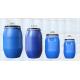 HDPE Plastic Drum Barrel 30L - 160L Cylinder Shape With Iron Hoop