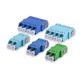 Indoor / Outdoor Fiber Cable Adapters , Fiber Optic Coupler Low Insertion Loss