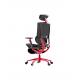 PA Castor Ergonomic Leather Desk Chair Height Adjusting Arm Desk Chair With Foot Support