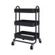3 Tiers Rolling Utility 4 Caster Kitchen Storage Trolley