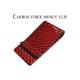 Anti Fading 20*70mm Carbon Fiber Money Clips