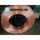 ASTM A254 Thin Copper Pipe , DC04 6*0.65mm Both Side Bundy Copper Coated Pipe