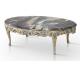 Italian Style Classic Carved Wood Marble Coffee Center Table Living Room Furniture For Sale