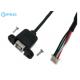 USB TYPE B Female Panel Mount To Molex Picoblade 4pin 51021 With 100mm Date Cable