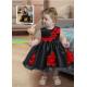 Knee Length Little Princess Dress Round Neck Fashionable Customization