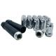 Closed End Chrome Wheel Nuts 60 Degree Tapered Cone Seat With Two Keys