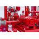 Horizontal Centrifugal Split Case Fire Pump Set 1000 Gpm With Engine , Low Noise