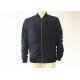 Mens Navy Blue Bomber Jacket With Tape On Front Chest Exstreamed On Sleeve