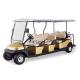 AC System Electric 12 Seater Golf Cart with Solar Panel , 45km Maximum Travel Distance