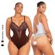 HEXIN Spandex Mid Tight Outdoor Shapewear Slimming One Piece Lace Bodysuit for Women