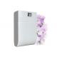 100 square meters White Plastic 12V Commercial Scent Machine with Nidec Japan air pump for bathroom , hospital