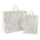 Personalized Reusable Foil Stamped 250gsm Marble Paper Bag