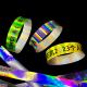 Factory Laser Glitter Paper Bracelets Event Custom Concert Festival Neon Rainbow Shiny Laser Promotional Paper Wristband