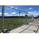 Portable 6x12ft Construction Site Security Fencing Anti Corrosion