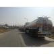 4x2 8000 Liters Capacity 3.856L Engine Liquid Tanker Truck Steering Wheel White Color