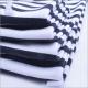 Rusha Textile   Hot Sale Indian Market White Black Stripes Printed Poly Spun Spandex Single Jersey Fabric Mumbai