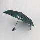 21 inch green auto open close umbrella with colored handle and zip case