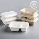 Square Eco Friendly Biodegradable Sugarcane Pulp Lunch Box 100% Compostable