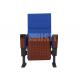 Wooden Back Home Cinema Seating , Theatre Seating Chairs Cold Rolled Steel Feet