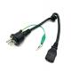 Waterproof Japan Power Cord 15A 125V for Japan Market and Japan Compatibility 3 Pin Power Cable