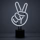 Peace 14.5 Inches Neon Light Desk Lamp Neon Light Sculpture UL