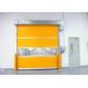 Transparent Window Commercial Garage Doors Stainless Steel Frame