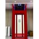 Hot Red Romantic Mrl Traction Home Elevator Running Smoothly