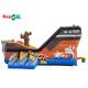 Commercial PVC Pirate Ship Themed Inflatable Bounce Castle For Kids / Adults