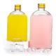 Airtight 8 Oz Glass Juice Bottles Flat Flask For Liquor Whisky Kombucha