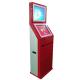 Lobby Style Dual Screen Kiosk Ticket Machine With Ticket Printer / Card Reader