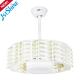 Retractable Bladeless LED Ceiling Fan 3 Color Remote Control