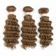 P4/27 Piano Color Deep Wave Brazilian Remy Hair Weave Unprocessed Human Hair Extensions