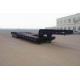 SGS Low Bed Semi Trailer With Air Suspension For Loaders Transportation