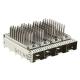 2149730-4 SFP+ Cage 1x4 Port With Heat Sink 16 Gb/s Press-Fit Through Hole