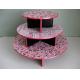 Patterned Decorative Cupcake Stands , Commercial Disposable Cupcake Tier Stand
