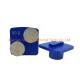 Blue Husqvarna Redi Lock Diamonds Double Button Seg  Concrete Grinding Disk