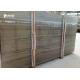 18mm Brown Wood Marble Worktop Slab , Marble Wall Slab For Public Buildings