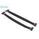 1.25mm Pitch Twisted Ul1571 Custom Wire Harness With Braided In Black Color