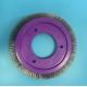 Lk Stenter Machine Parts Purple Plastic Body Stainless Steel Wire Special Brush Wheel