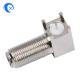 0 - 4 GHZ CNC Machine Hardware Low Reflection Metal F Type Connector