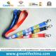 Heat transfer printing colorful calendar flat neck lanyard w/sewing and lobster claw hook
